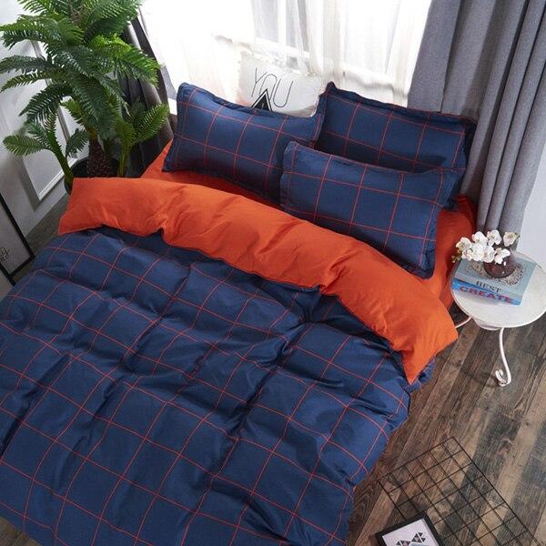 Parure de Lit Bleu <br> Couleur Marine