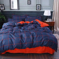 Parure de Lit Bleu <br> Couleur Marine